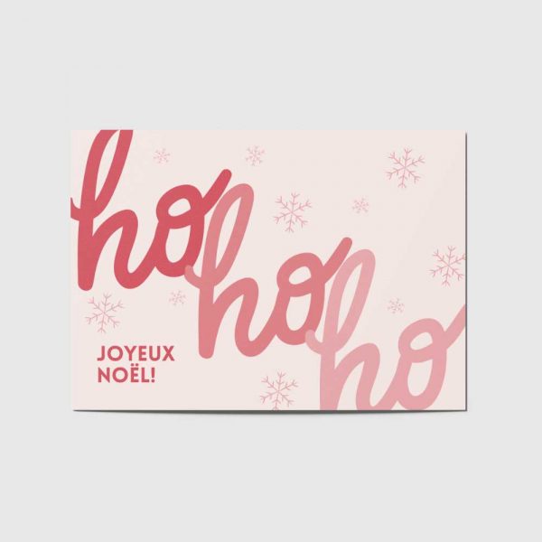 Postal Navidad "HO HO HO"