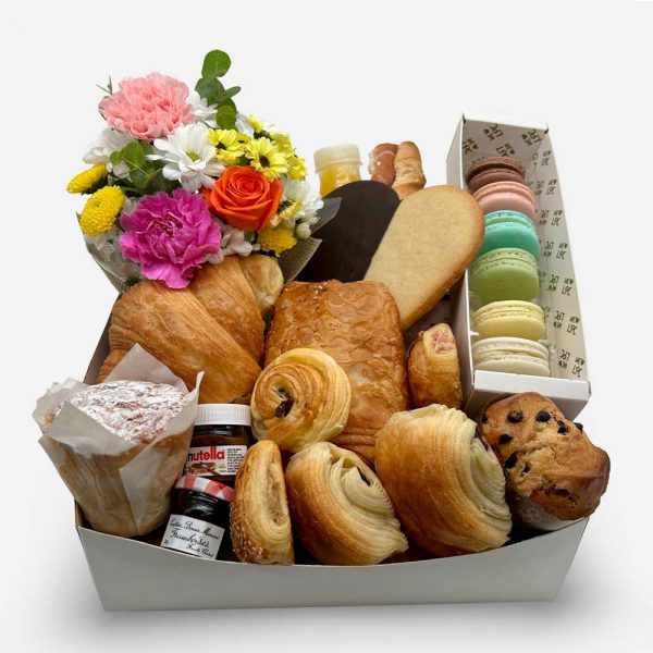 Cesta de Desayuno · Flores